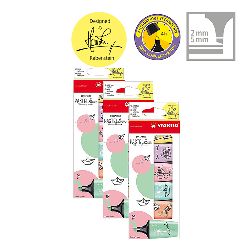 Stabilo Marker Boss - STABILO BOSS MINI Pastellove — упаковка