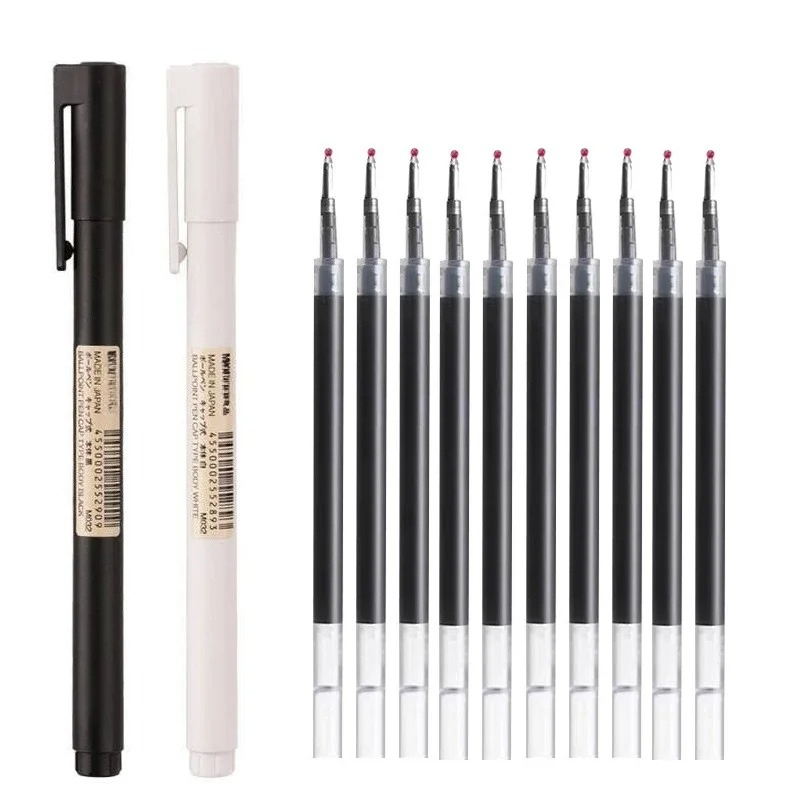 Muji Stationery Gel Pen - Гелевые ручки с черными стержнями 0,5