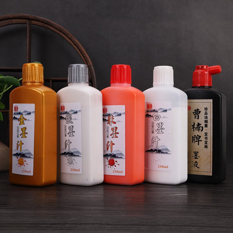 Calligraphy Ink Bottle - 100 мл/250 мл черные/красные/белые/серебристые/золотые чернила для