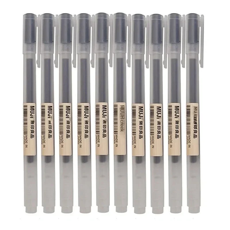Muji Stationery Gel Pen - Прекрасная гелевая ручка MUJI (черная/красная/синяя) 0.38/0.5