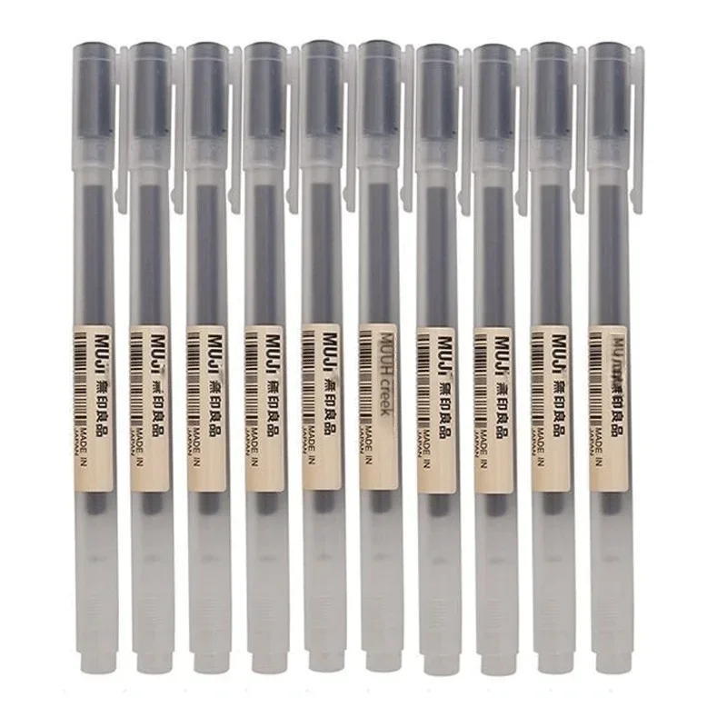 Muji Stationery Gel Pen - 6/8 шт./компл. гелевая ручка MUJIs, черная/красная/синяя,