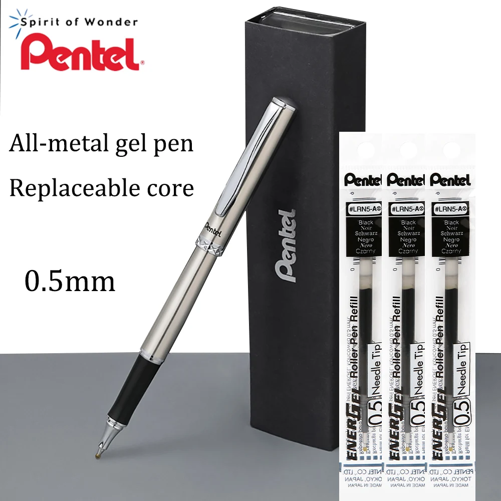 Pentel Pen Energel - Японская металлическая гелевая ручка Pentel K600
