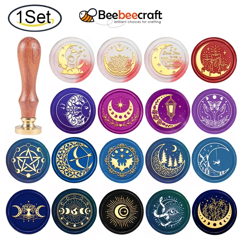Wax Seal Stamp Kit - 1 шт., съемный латунный штамп с