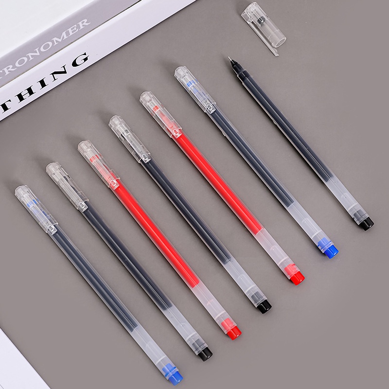 Muji Stationery Gel Pen - 0,5 мм большая емкость, черные/красные/синие чернила,