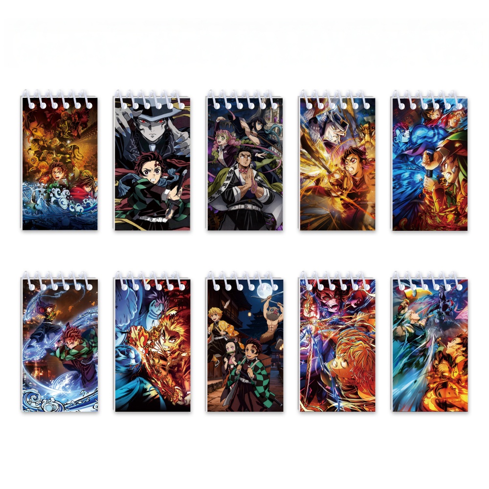 10 шт. блокнотов Demon Slayer. – обзор и цена Office Stationery And Supply