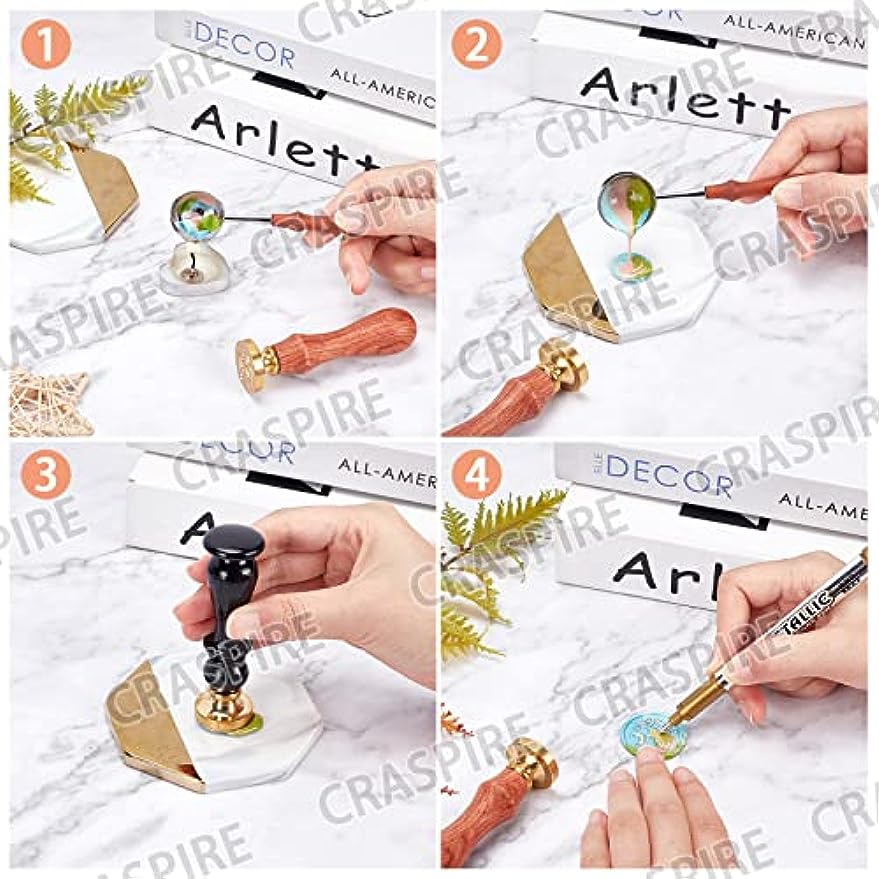1 шт., съемная латунная головк – обзор и цена Wax Seal Stamp Kit