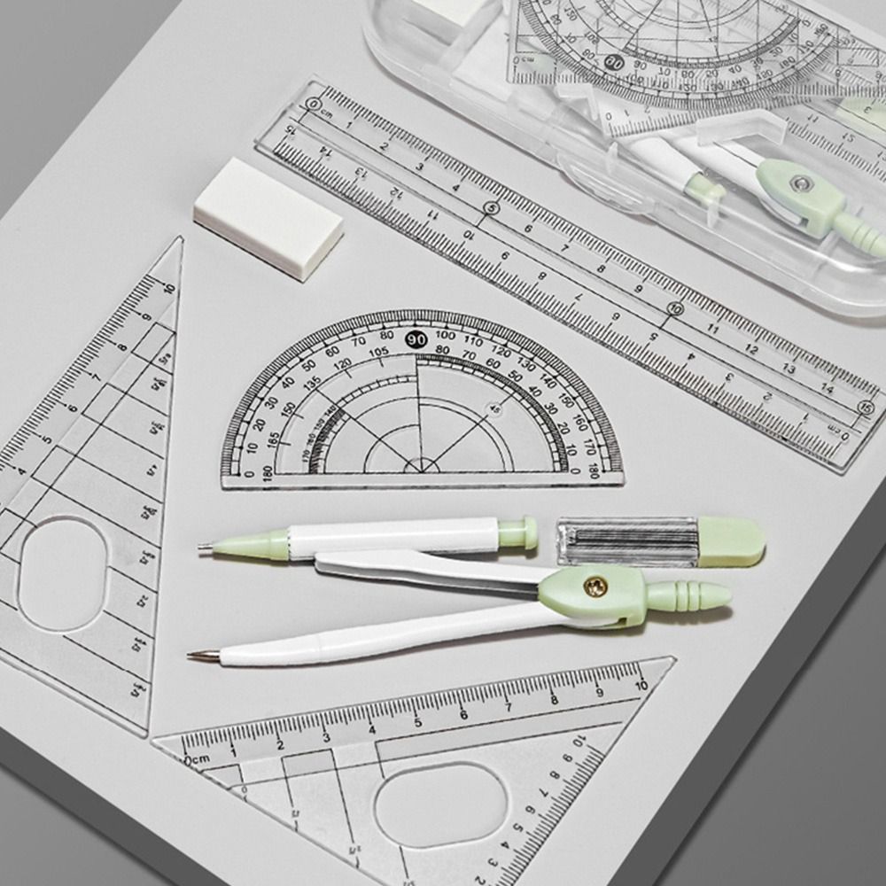 8 шт./компл., пластиковая лине – обзор и цена Compass Geometry Set