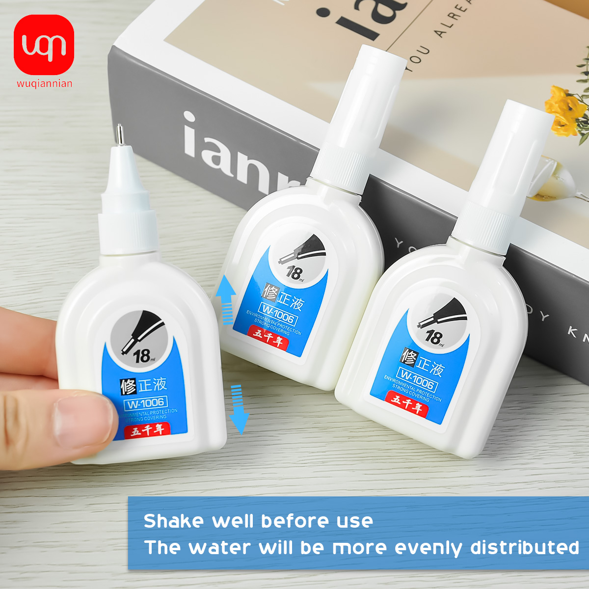 WQN-1/3/6 шт. простая белая ко – обзор и цена Correction Fluid White