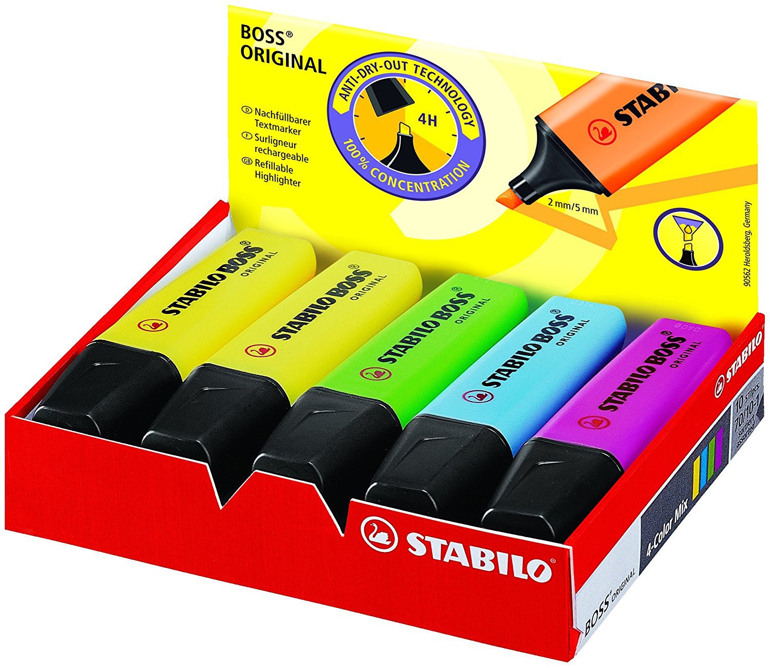 Текстовый маркер-STABILO BOSS  – обзор и цена Stabilo Marker Boss