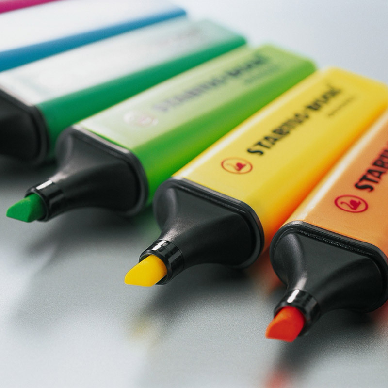 Текстовый маркер-STABILO BOSS  – обзор и цена Stabilo Marker Boss
