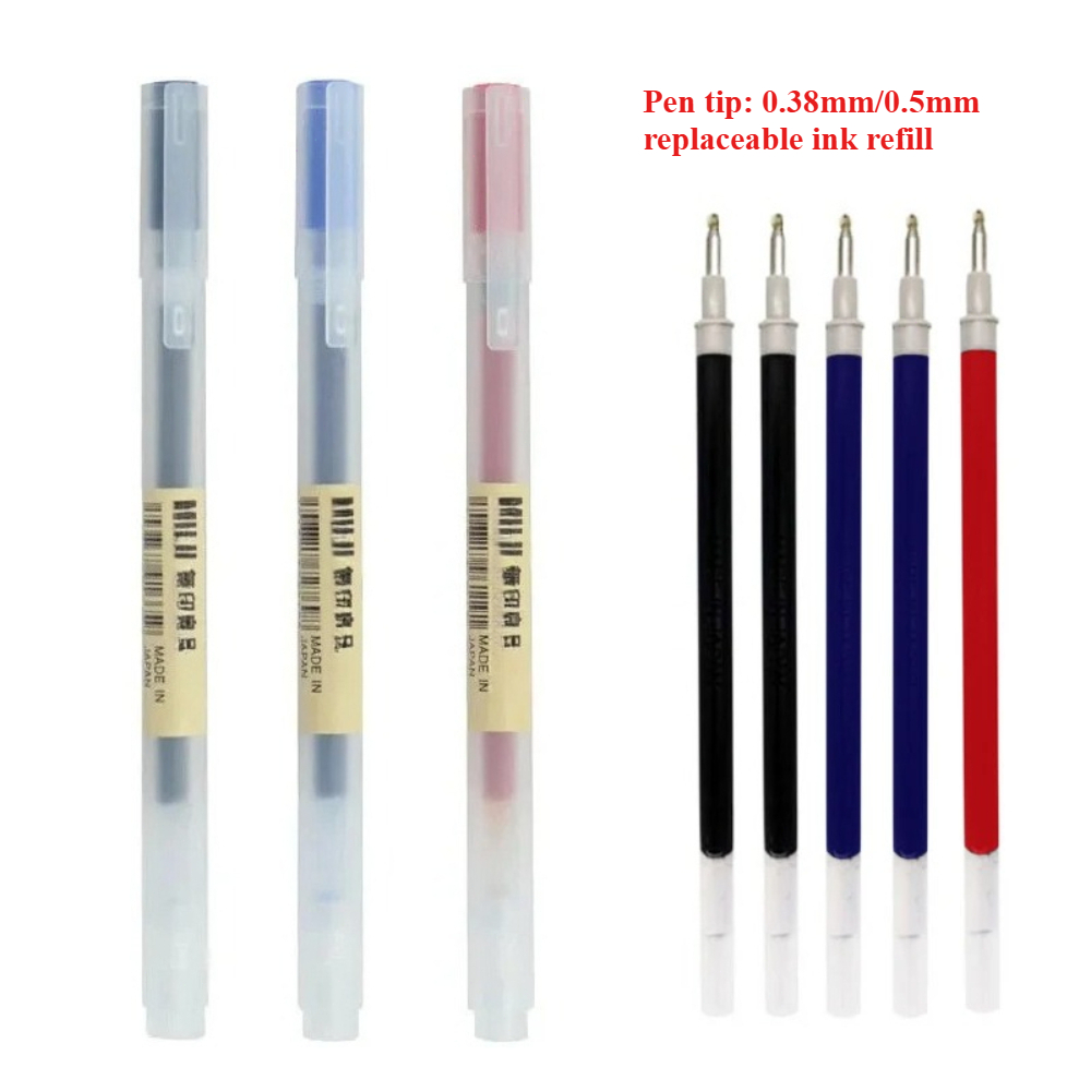 Сменные стержни для гелевых ру – обзор и цена Muji Stationery Gel Pen